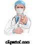 Vector of Cartoon Doctor Wants or Needs You Pointing Medical Concept by AtStockIllustration